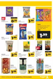 Folleto Alimerka Página 27: Jolca aceitunas manzanilla sin hueso €1,89, Grefusa el piponazo €1,75