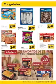 Folleto Alimerka Página 8: Casa di Mama pizza casa di mama cuatro quesos o jamón y setas €3,99