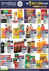 President Hyper catalogue Page 3: Lays Potato Chips €40,00, Maggi 2-Minute Noodles €58,00