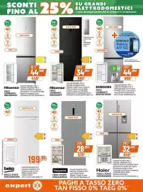 Volantino Expert Pagina 4: Frigo 2 porte Beko €199,90, Samsung frigo combinato €899,00