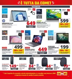 Volantino Comet Pagina 13: Zaino per notebook HP €44,99, Acer Aspire Lite 15 €299,50