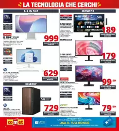 Volantino Comet Pagina 14: Samsung monitor 27" LS27D700 €179,00, Lenovo Monitor 27" €99,90