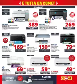Volantino Comet Pagina 15: Epson stampante inkjet multifunzione Ecotank ET-3956 €389,00