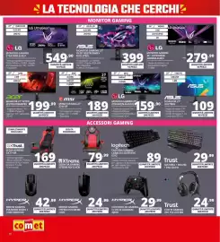 Volantino Comet Pagina 18: Monitor Mag 27" 274CQF €189,00, Trust tastiera + mouse + pad gxt91 €29,99