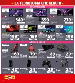 Volantino Comet Pagina 18: Monitor Mag 27" 274CQF €189,00, Trust tastiera + mouse + pad gxt91 €29,99