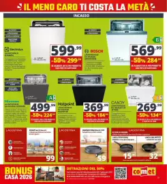 Volantino Comet Pagina 31: Hotpoint lavastoviglie da incasso €184,99, Smart batteria 9 pz Lagostina €99,00