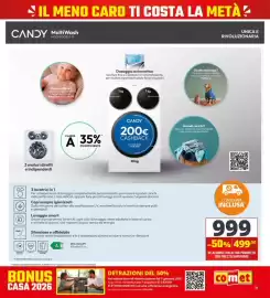 Volantino Comet Pagina 35: Grandi elettrodomestici ad alta efficienza energetica, Candy Lavatrice €499,50