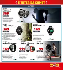 Volantino Comet Pagina 37: Amazfit Active 2 Square €119,00, Amazfit Bip Max €99,00
