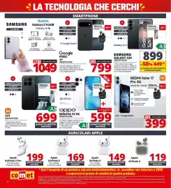 Volantino Comet Pagina 6: Apple AirPods 5 €149,00, Apple AirPods 5 €169,00