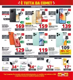 Volantino Comet Pagina 9: Honor 400 Smart Smartphone €169,00, Realme NOTE 70T SE SMARTPHONE + AURICOLARI €159,00
