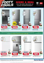 Harvey Norman catalogue Page 17: Westinghouse 503L Top Mount Fridge €1.044,00