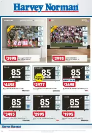 Harvey Norman catalogue Page 4: Samsung 85" QN80H 4K" Neo QLED AI Smart TV. €3.995,00