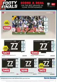 Harvey Norman catalogue Page 5: Sony 77" BRAVIA 6 4K" OLED Google TV. €5.295,00