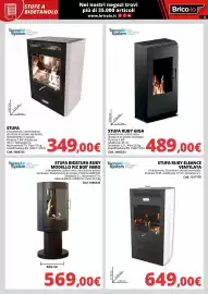 Volantino Brico Io Pagina 12: Stufa Ruby Giga €489,00, Stufa Ruby Eleane Ventilata €649,00