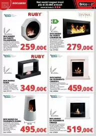 Volantino Brico Io Pagina 14: Biocamino da parete Palmanova €259,00, Biocamino Roma €349,00