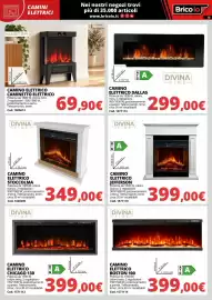 Volantino Brico Io Pagina 15: Camino elettrico Stoccolma €349,00, Camino elettrico Jefferson €399,00