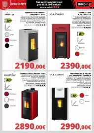 Volantino Brico Io Pagina 8: TermoStufa a pellet caldaonda ceramica Vulcania €2.990,00