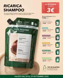 Catalogo Yves Rocher settimana 39 Pagina 4: Shampoo Purificante Purezza €1,99, Shampoo Stimolante Yves Rocher €1,99