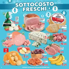 Volantino Eurospar settimana 39 Pagina 2: Prosciutto cotto Gran Biscotto ROVAGNATI €1,99