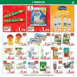 Volantino Eurospar settimana 39 Pagina 5: Mozzarella Santa Lucia Galbani €1,99, Formaggio classico EXQUISA €1,79