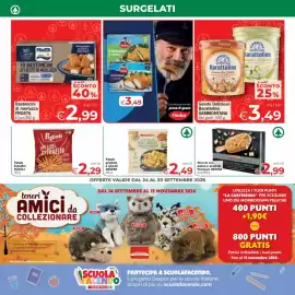 Volantino Eurospar settimana 39 Pagina 6: Gelato Delizioso Barattolino Sammontana €3,49, Patate Extrafini Pizzoli €2,29