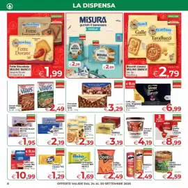 Volantino Eurospar settimana 39 Pagina 8: Pringles vari gusti €2,49, Cioccolato nocciolato NOVI €3,29