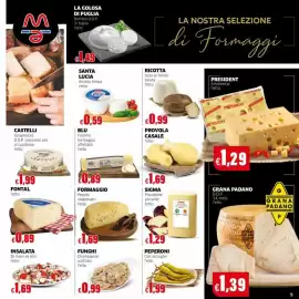 Volantino Mercati Alimentari Pagina 9: Filatino formaggio affettato l'etto €0,89, Provolacasale €1,69