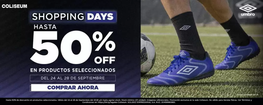Umbro (válido hasta 30-09)