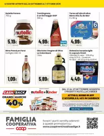 Volantino Coop famiglia cooperativa Pagina 2: Nutella Ferrero €5,19, Trentingrana €4,99
