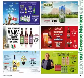 Volantino Interspar Pagina 11: Bier Premium Forst €0,89, Birra Bud €2,39