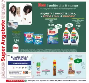 Volantino Interspar Pagina 14: Pulverwaschmittel klassisch Dixan Classico €9,90, Holzreiniger Legno Pulito Pronto €1,00