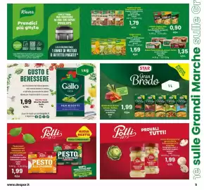 Volantino Interspar Pagina 5: Cuore di Brodo assortito Knorr €1,35, Suppe versch. Sorten Knorr €1,59