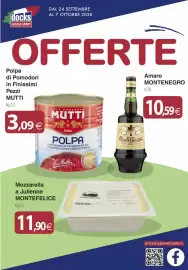 Volantino Docks Cash&Carry Pagina 1: Polpa di Pomodori in Finissimi Pezzi Mutti €3,09