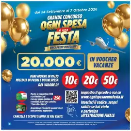 Volantino Quick Sisa Pagina 2: 2 dal 24 Settembre al 7 Ottobre 2026 GRANDE CONCORSO è una OGNI SPESA FESTA VINCI PREMI
