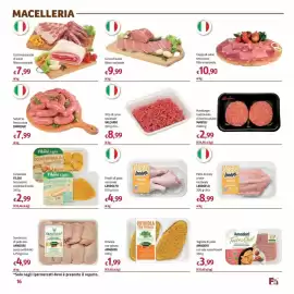 Volantino Futura Supermercati Pagina 16: Salsiccia fresca rossa EMMEDUE €7,99, Fuselli di pollo nazionale Landolfo €4,99