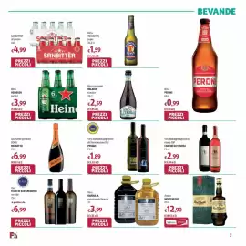 Volantino Futura Supermercati Pagina 7: Birra Heineken €3,99, Vino falanghina/aglianico del beneventano IGP PENGUE €1,89