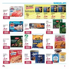 Volantino Futura Supermercati Pagina 9: Findus 5 Fiori di Nasello €4,49, Speedy pollo SADIA original €2,99