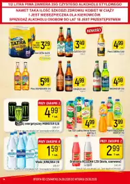 Delikatesy Piotruś Pan gazetka tydzień 39 Strona 14: Piwo BUDWEISER €4,59, Piwo TATRA €3,29