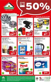Salzburger Lagerhaus Flugblatt Seite 8: Laternenkerzen €11,99, Wasserkocher aus Glas und Edelstahl €12,99