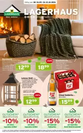 Salzburger Lagerhaus Flugblatt Seite 1: Laterne Heidi €12,99, Stiegl Goldbräu €15,99