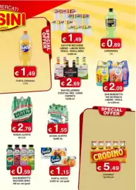 Volantino Orsini Market Pagina 8: Santal succo €1,15, San Benedetto Thè Deteinato Limone - Pesca €2,09