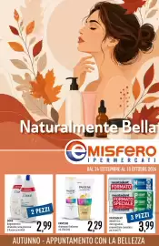 Volantino Emisfero Pagina 1: Pantene shampoo/balsamo €2,29, Mentadent dentifricio microgranuli, prevenzione completa €3,99