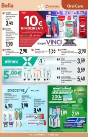 Volantino Emisfero Pagina 17: Mentadent dentifricio white now €2,59, Spazzolini Tecnici Clean Mentadent €1,09