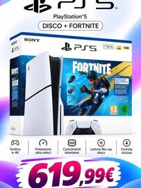 Volantino Faga Electronics Pagina 4: SONY SONY 6755 FORTNITE Grafica in 4K PlayStation®5 DISCO + FORTNITE A Prestazioni