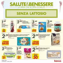 Volantino Italmark Pagina 12: Madeleine senza zuccheri Céréal €3,49, Tomino del boscaiolo senza lattosio €2,49