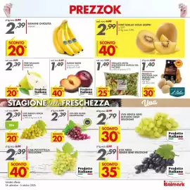 Volantino Italmark Pagina 17: Insalata mista Bellefresche Pascoli del Fattore €1,49, Susine rosse €1,49