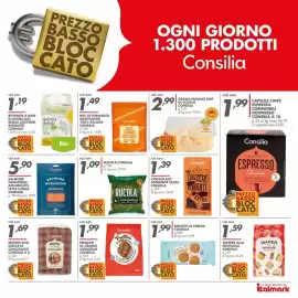 Volantino Italmark Pagina 23: Rucola Consilia €1,09, Grana Padano DOP in scaglie Consilia €2,99