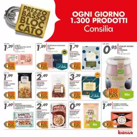Volantino Italmark Pagina 24: Mortadella Bologna IGP Consilia €1,89, Nocciole sgusciate Consilia €2,49