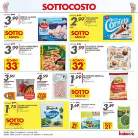 Volantino Italmark Pagina 9: Gamberetti cotti sgusciati Re Nettuno €4,99, Contorno Leggerezza Orogel €1,69