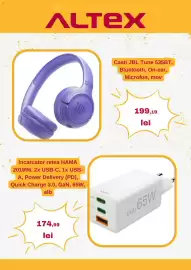 Catalog Altex Pagină 4: ALTEX TUNE JBL Casti JBL Tune 535BT, Bluetooth, On-ear, Microfon, mov Incarcator retea HAMA 201996